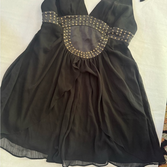 BCBG Black Chiffon ‎ Dress - Picture 1 of 4